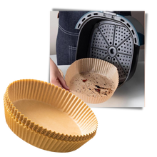 Carica l'immagine nel visualizzatore di Gallery, Confezione di rivestimenti di carta per friggitrice ad aria monouso - Ozerty