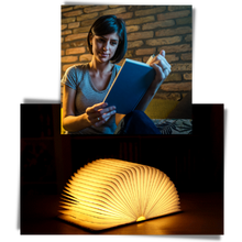 Carica l'immagine nel visualizzatore di Gallery, Lampada da lettura ricaricabile in legno - Ozerty