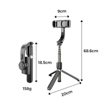Carica l'immagine nel visualizzatore di Gallery, Stabilizzatore cardanico per telefono 3 in 1