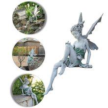 Carica l'immagine nel visualizzatore di Gallery, Statua di fata ornamento da giardino - Ozerty