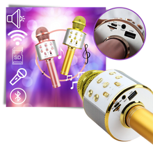 Carica l'immagine nel visualizzatore di Gallery, Microfono karaoke bluetooth senza fili