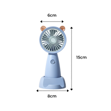 Carica l'immagine nel visualizzatore di Gallery, Mini ventilatore USB con supporto per telefono - Ozerty