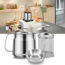 Carica l'immagine nel visualizzatore di Gallery, Pentola per friggere in acciaio inox 2 in 1 - Ozerty