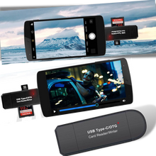 Carica l'immagine nel visualizzatore di Gallery, Lettore di schede di memoria SD 3 in 1