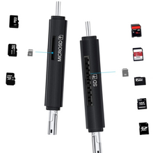 Carica l'immagine nel visualizzatore di Gallery, Lettore di schede di memoria SD 3 in 1