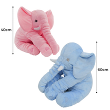 Carica l'immagine nel visualizzatore di Gallery, Cuscino grande di peluche di elefante