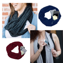 Carica l'immagine nel visualizzatore di Gallery, Calda sciarpa con tasca nascosta - Ozerty