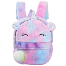 Carica l'immagine nel visualizzatore di Gallery, Zaino da ragazza con unicorno di peluche - Ozerty
