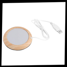 Carica l'immagine nel visualizzatore di Gallery, Scaldabicchieri elettrico USB in legno - Ozerty