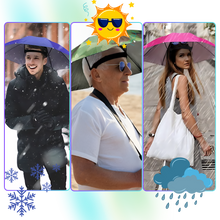 Carica l'immagine nel visualizzatore di Gallery, Cappello regolabile con ombrello senza mani - Ozerty