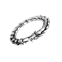 Carica l'immagine nel visualizzatore di Gallery, Bracciale regolabile Drago di Midgard -Argento - Ozerty