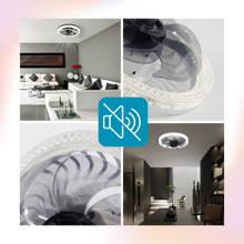 Carica l'immagine nel visualizzatore di Gallery, Ventilatore da soffitto estetico con luce e telecomando - Ozerty
