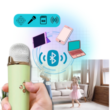 Carica l'immagine nel visualizzatore di Gallery, Mini Karaoke Bluetooth a Doppio Microfono per Bambini - Ozerty