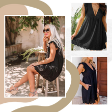 Carica l'immagine nel visualizzatore di Gallery, Abito elegante in broderie anglaise - Ozerty