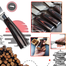 Carica l'immagine nel visualizzatore di Gallery, Coltello giapponese in legno Forest Pakkawood - Ozerty