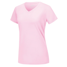 Carica l'immagine nel visualizzatore di Gallery, Maglia con scollo a V a raffreddamento istantaneo da donna -Rosa chiaro - Ozerty