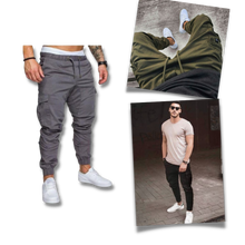 Carica l'immagine nel visualizzatore di Gallery, Pantaloni cargo slim fit da uomo - Ozerty