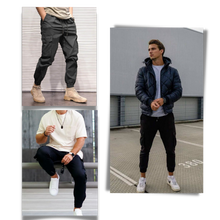 Carica l'immagine nel visualizzatore di Gallery, Pantaloni cargo slim fit da uomo - Ozerty