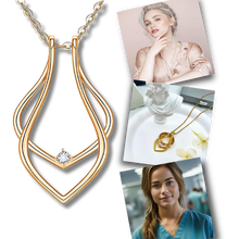 Carica l'immagine nel visualizzatore di Gallery, Ciondolo Porta Anelli Minimalista - Ozerty, 2 in 1 supporto ad anello per telefono - Ozerty