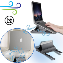 Carica l'immagine nel visualizzatore di Gallery, Supporto Verticale Multifunzionale per Computer Portatile - Ozerty