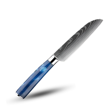 Carica l'immagine nel visualizzatore di Gallery, Coltelli giapponesi Blu Oceano -Coltello Santoku 12,5 cm - Ozerty