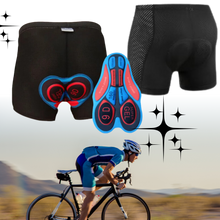 Carica l'immagine nel visualizzatore di Gallery, Pantaloncino da bici imbottito senza cuciture - Ozerty