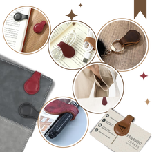 Carica l'immagine nel visualizzatore di Gallery, Elegante segnalibro personalizzato in pelle magnetica - Ozerty