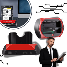 Carica l'immagine nel visualizzatore di Gallery, Gestione semplificata dei dati HBD Docking Station - Ozerty