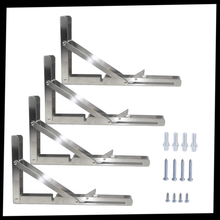 Carica l'immagine nel visualizzatore di Gallery, Eleganti staffe pieghevoli a muro per ripiani - Ozerty