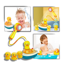 Carica l'immagine nel visualizzatore di Gallery, Giocattolo da bagno a triplo spruzzo con anatre - Ozerty