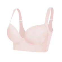 Carica l'immagine nel visualizzatore di Gallery, Reggiseno Modellante con Ampie Ali Laterali Integrate -Rosa - Ozerty