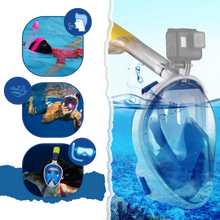 Carica l'immagine nel visualizzatore di Gallery, Maschera da snorkeling con vista panoramica a 180° - Ozerty
