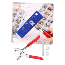 Carica l'immagine nel visualizzatore di Gallery, Confezione con bottone a pressione e pinza - Ozerty
