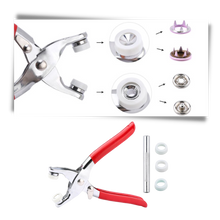 Carica l'immagine nel visualizzatore di Gallery, Confezione con bottone a pressione e pinza - Ozerty
