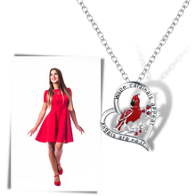 Carica l'immagine nel visualizzatore di Gallery, Collana con ciondolo cuore cardinale - Ozerty
