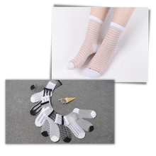 Carica l&#39;immagine nel visualizzatore di Gallery, (10 paia) Calzini trasparenti alla moda per donne - Ozerty
