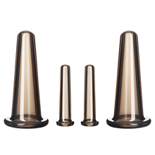 Carica l'immagine nel visualizzatore di Gallery, 4 coppette in silicone per coppettazione per massaggio facciale
