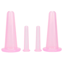 Carica l'immagine nel visualizzatore di Gallery, 4 coppette in silicone per coppettazione per massaggio facciale - Ozerty
