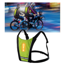 Carica l'immagine nel visualizzatore di Gallery, Gilet da ciclismo riflettente con LED - Ozerty
