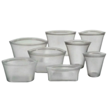 Carica l'immagine nel visualizzatore di Gallery, Confezione da 8 sacchetti in silicone per alimenti riutilizzabili
