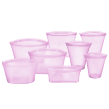 Carica l'immagine nel visualizzatore di Gallery, Confezione da 8 sacchetti in silicone per alimenti riutilizzabili
