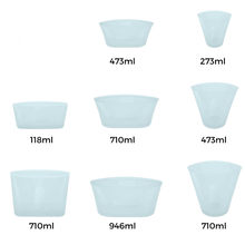 Carica l'immagine nel visualizzatore di Gallery, Confezione da 8 sacchetti in silicone per alimenti riutilizzabili - Ozerty
