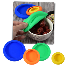 Carica l'immagine nel visualizzatore di Gallery, Confezione da 4 coperchi in silicone
