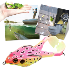 Carica l'immagine nel visualizzatore di Gallery, Esca da pesca a rana in silicone - Ozerty
