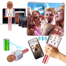 Carica l'immagine nel visualizzatore di Gallery, Microfono karaoke bluetooth senza fili - Ozerty
