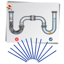 Carica l'immagine nel visualizzatore di Gallery, Confezione da 12 bastoncini per la pulizia del lavandino - Ozerty
