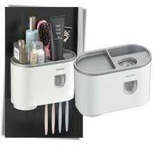 Carica l'immagine nel visualizzatore di Gallery, Cremagliera per dispenser di dentifricio tutto in uno - Ozerty
