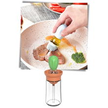 Carica l'immagine nel visualizzatore di Gallery, Bottiglia di olio in vetro con pennello - Ozerty
