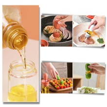 Carica l'immagine nel visualizzatore di Gallery, Bottiglia di olio in vetro con pennello - Ozerty
