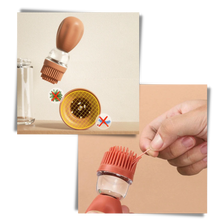 Carica l'immagine nel visualizzatore di Gallery, Bottiglia di olio in vetro con pennello
